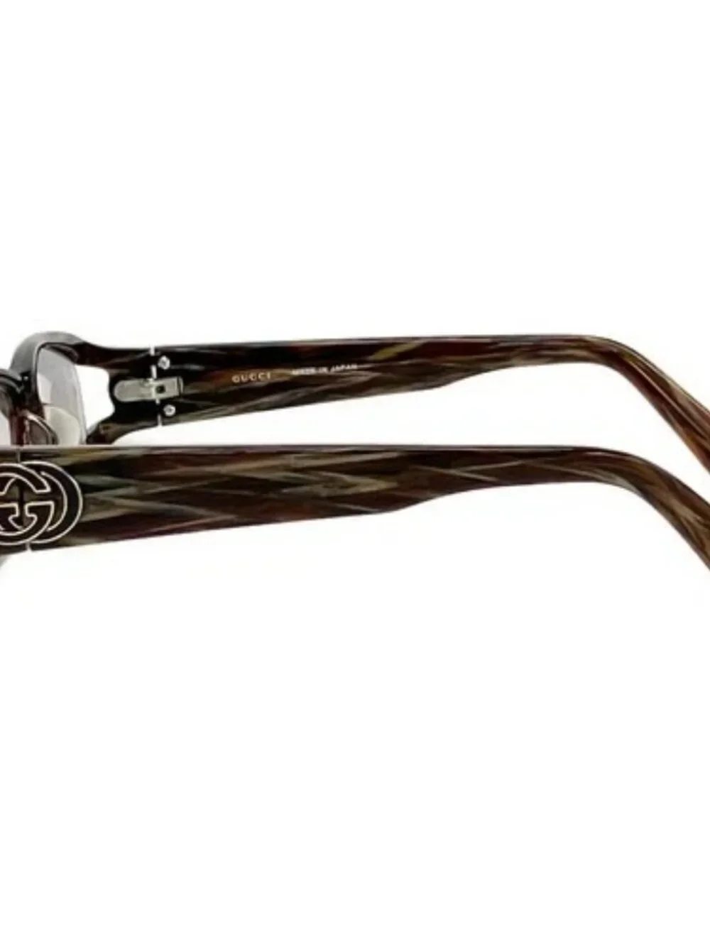 GUCCI GG-9046J Gray Dark Brown Gray Beige Plastic Sunglasses